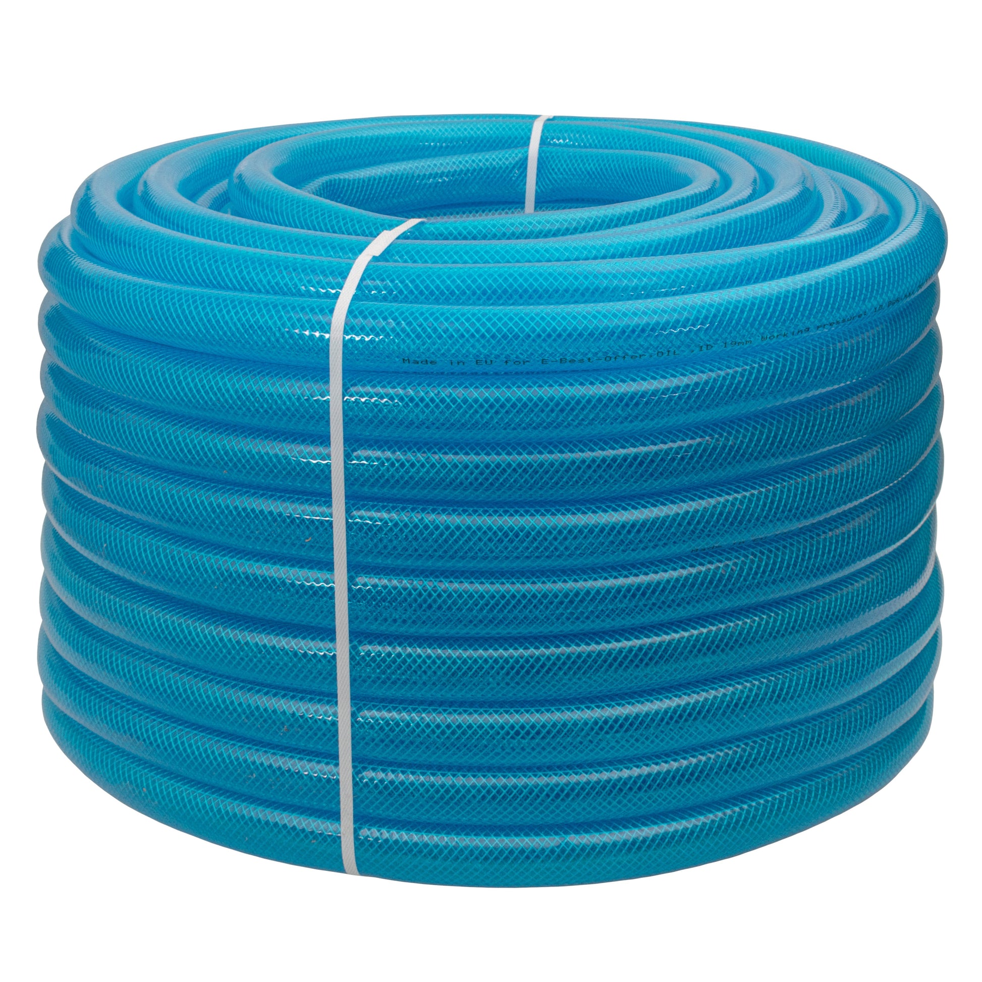Braided Fuel Hose Blue Transparent PVC 19mm*2.1mm - Best4Trade-Retail Tech Hose & Fittings