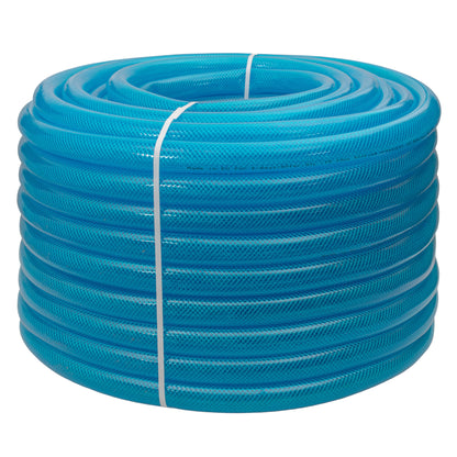 Braided Fuel Hose Blue Transparent PVC 25mm*2.6mm - Best4Trade-Retail Tech Hose & Fittings