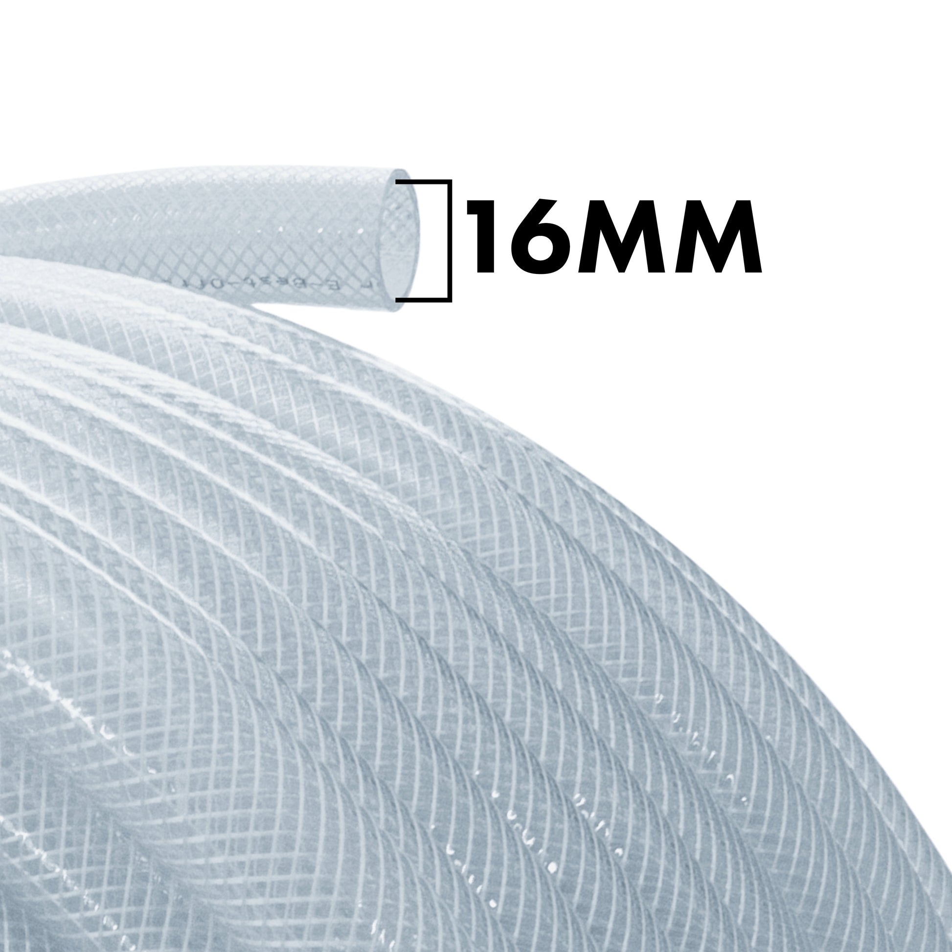 Clear Braided PVC Pipe 16mm*1.9mm - Best4Trade-Retail Tech Hose & Fittings