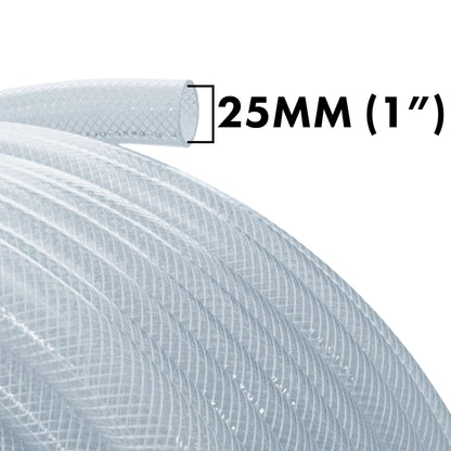 Clear Braided PVC Pipe 25mm*3.5mm - Best4Trade-Retail Tech Hose & Fittings