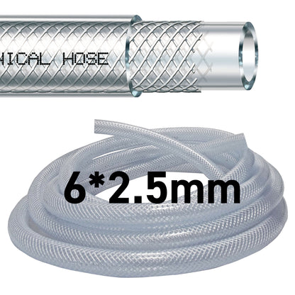 Clear Braided PVC Pipe 6mm*2.5mm - Best4Trade-Retail Tech Hose & Fittings