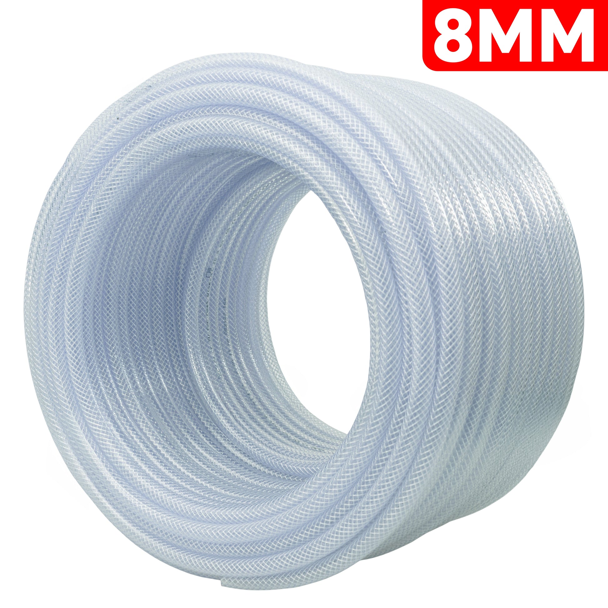 Clear Braided PVC Pipe 8mm*1.6mm - Best4Trade-Retail Tech Hose & Fittings