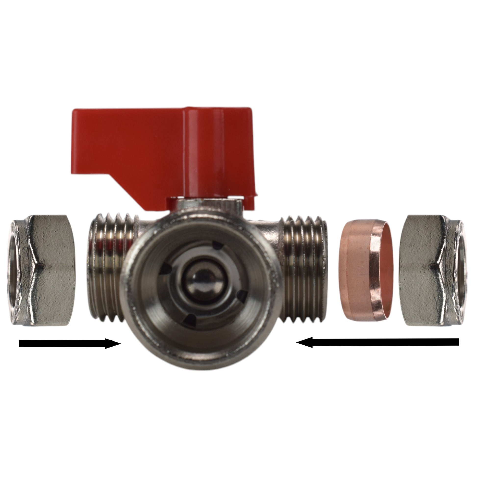 Brass Compression Tee Valve 15mm - ¾” BSP Male - Best4Trade-Retail OTHER
