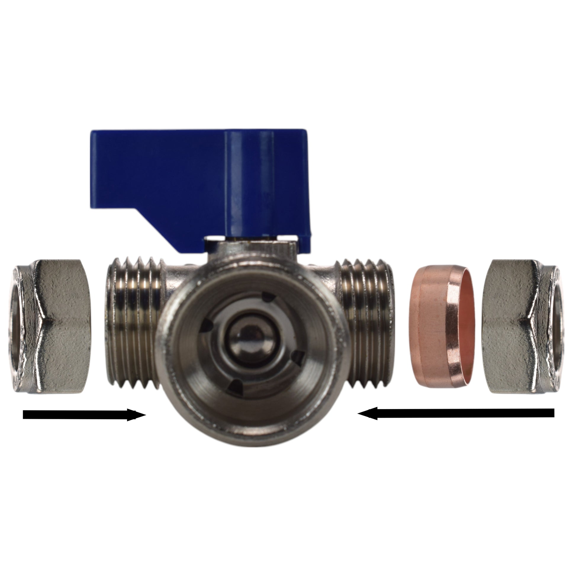 Brass Compression Tee Valve 15mm - ¾” BSP Male - Best4Trade-Retail OTHER
