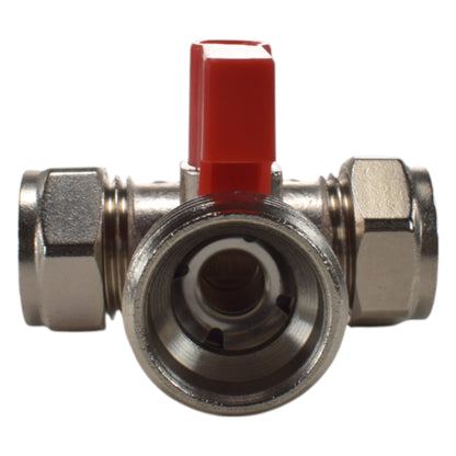 Brass Compression Tee Valve 15mm - ¾” BSP Male - Best4Trade-Retail OTHER
