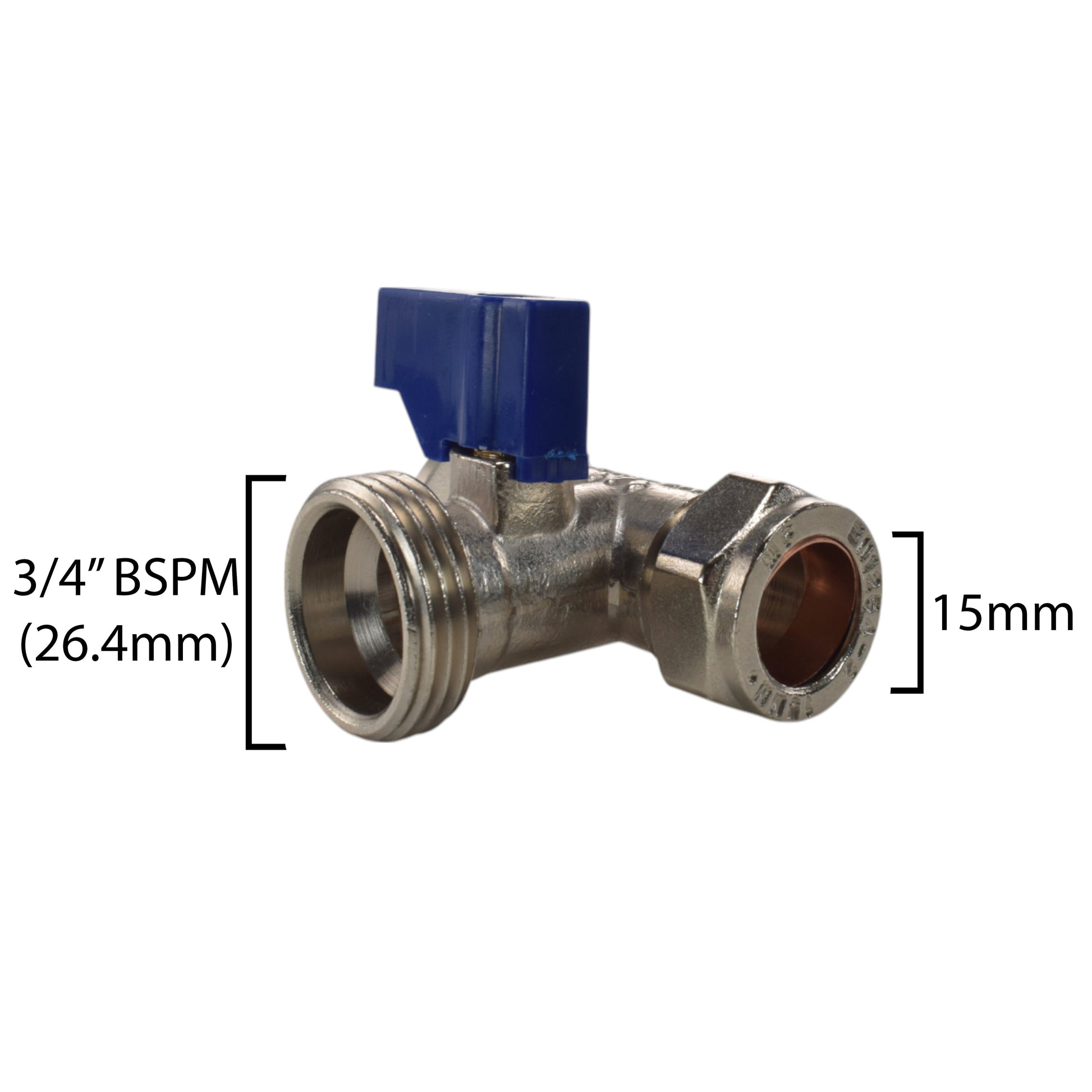 Brass Compression Tee Valve 15mm - ¾” BSP Male - Best4Trade-Retail OTHER