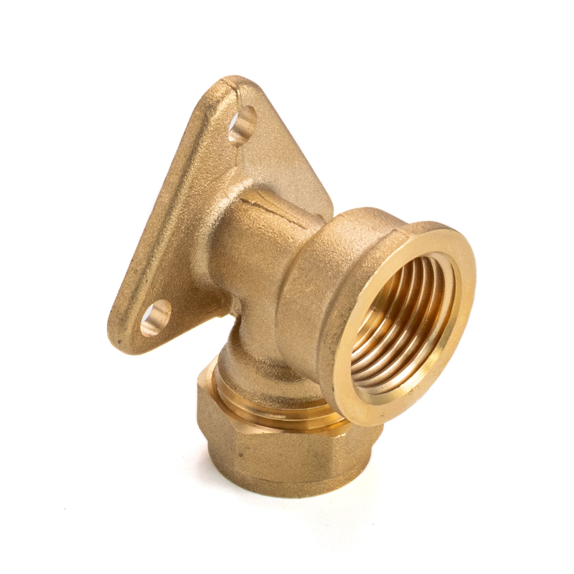 15mm Brass Wall Flange Kit with Lever Tap Hose Barb and Lever Lock - Best4Trade-Retail Garden watering