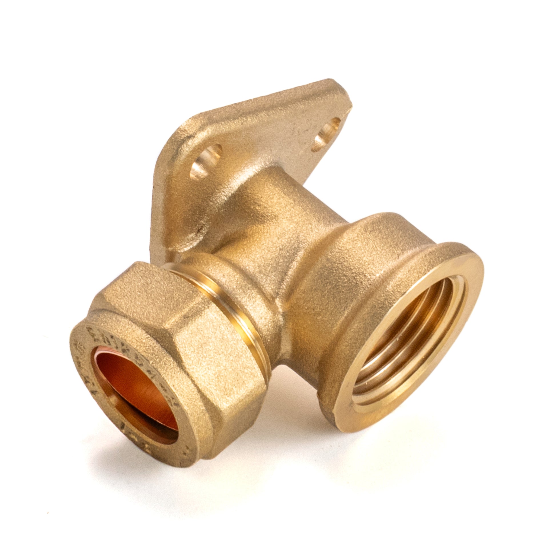 15mm Brass Wall Flange Kit with Lever Tap Hose Barb and Lever Lock - Best4Trade-Retail Garden watering