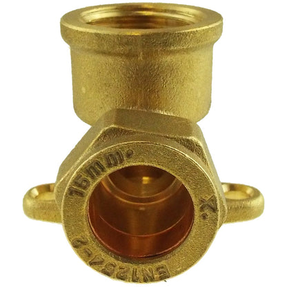15mm Brass Wall Flange Kit with Grey Dial Tap - Best4Trade-Retail Garden watering