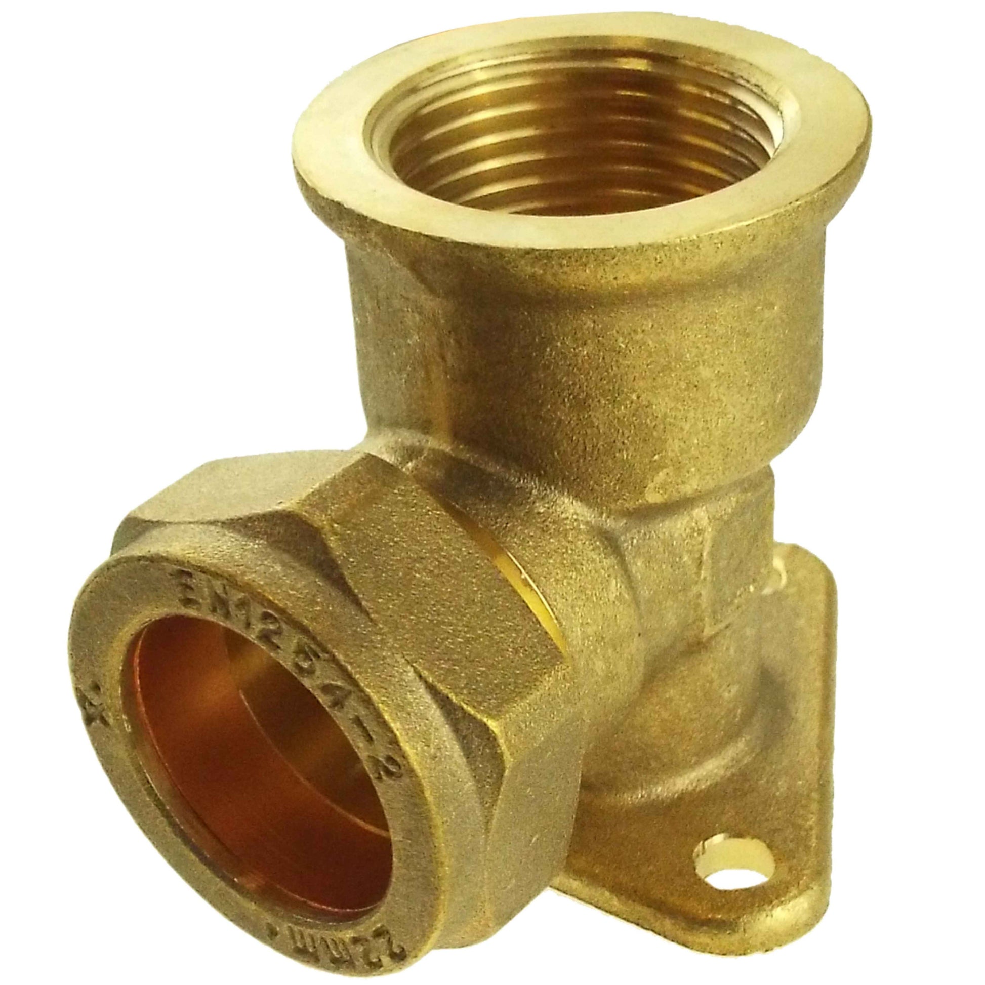 15mm Brass Wall Flange Kit with Grey Dial Tap + Two-Way Splitter - Best4Trade-Retail Garden watering