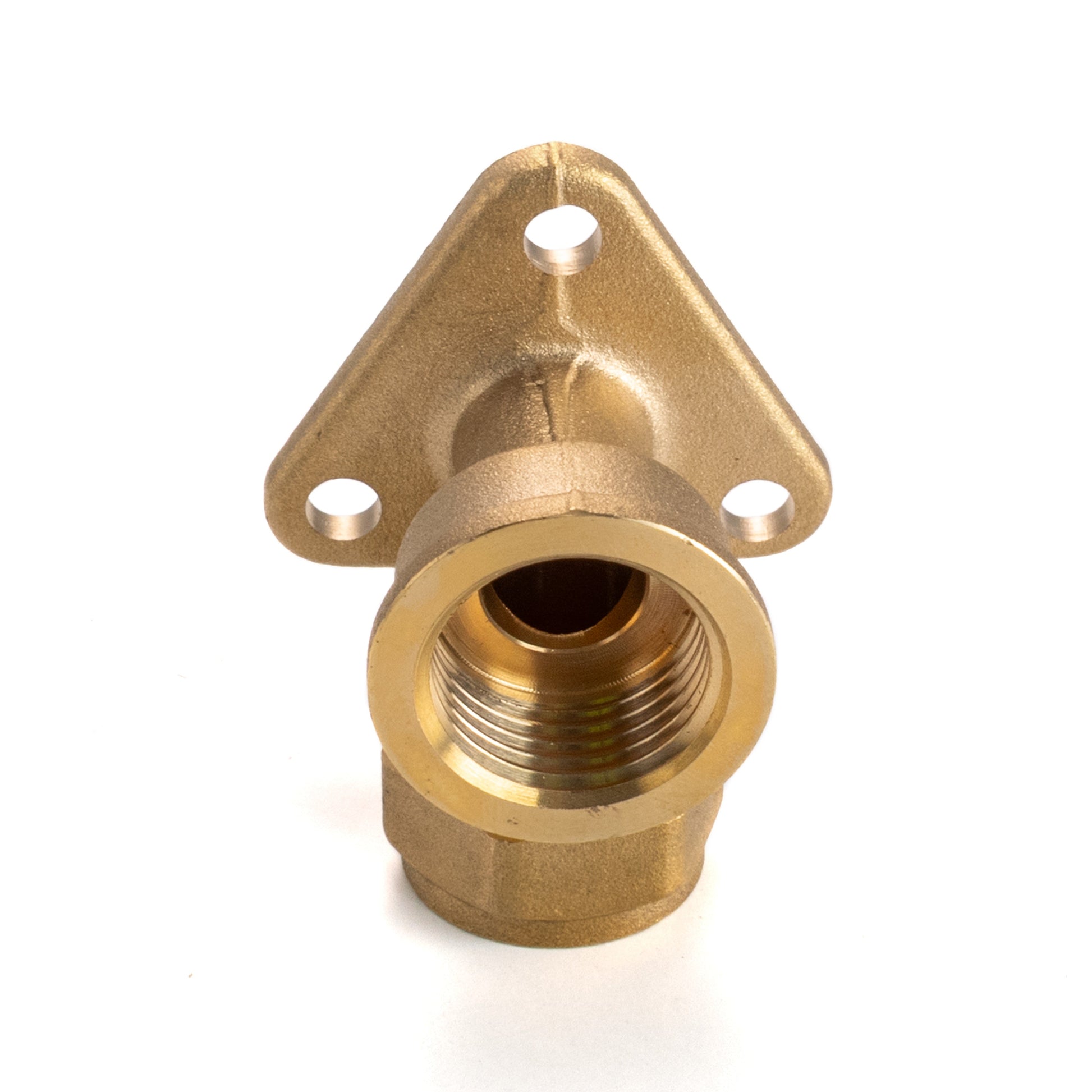 15mm Brass Wall Flange Kit with Lever Tap with Hose Barb and Side Lock - Best4Trade-Retail Garden watering