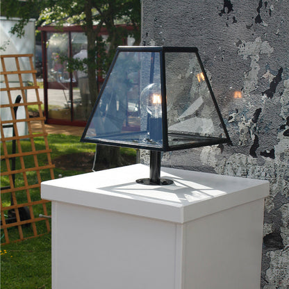 Contemporary pier light in galvanised steel 0.53m (BRP1)