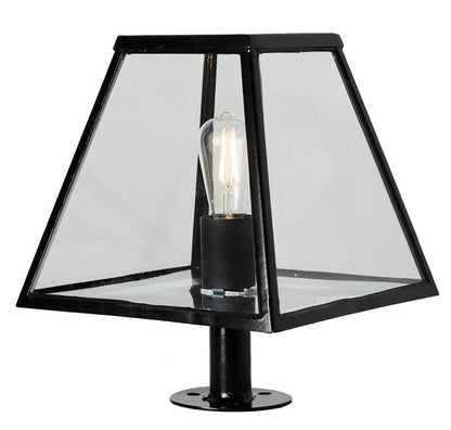 Contemporary pier light in galvanised steel 0.38m (BRP2)