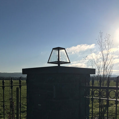 Contemporary pier light in galvanised steel 0.38m (BRP2)