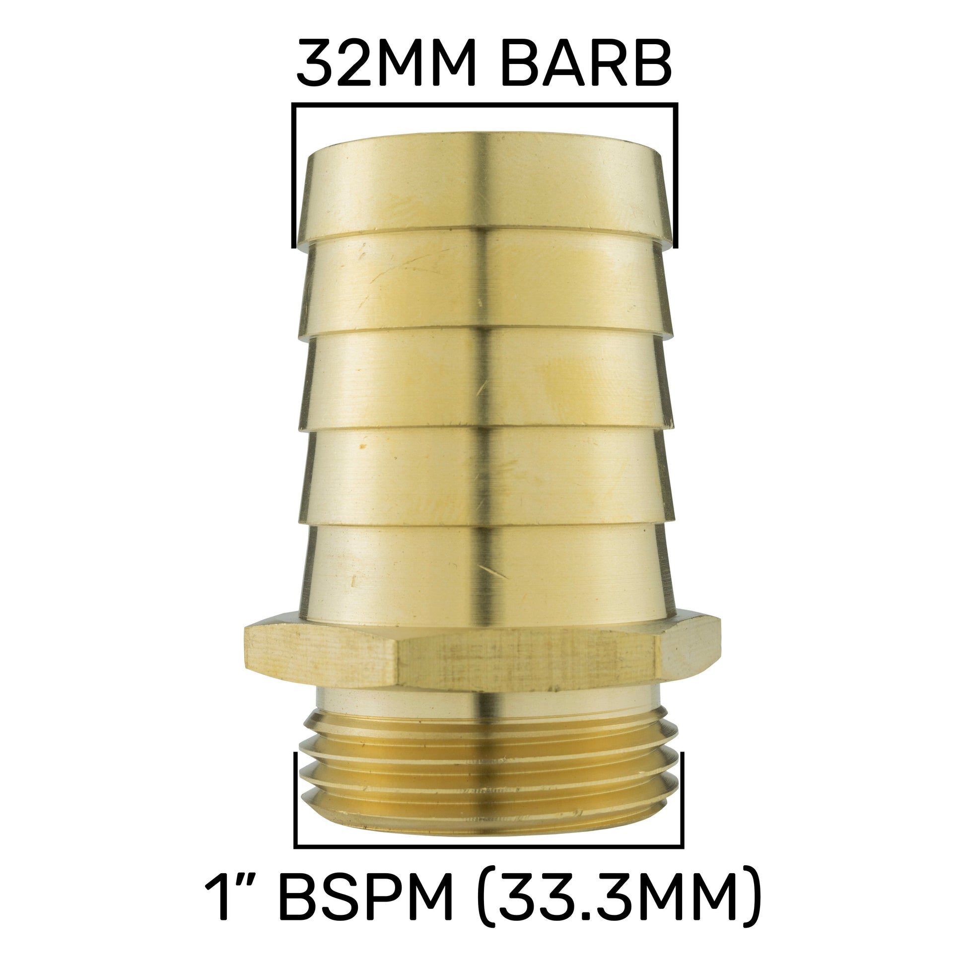 IBC 2” S60X6 Cap with Lever Valve and 32mm Brass Barb - Best4Trade-Retail