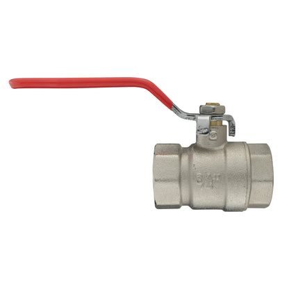 Brass Nickel-Plated Lever Valve 3/4" BSPF - Best4Trade-Retail Tech Hose & Fittings