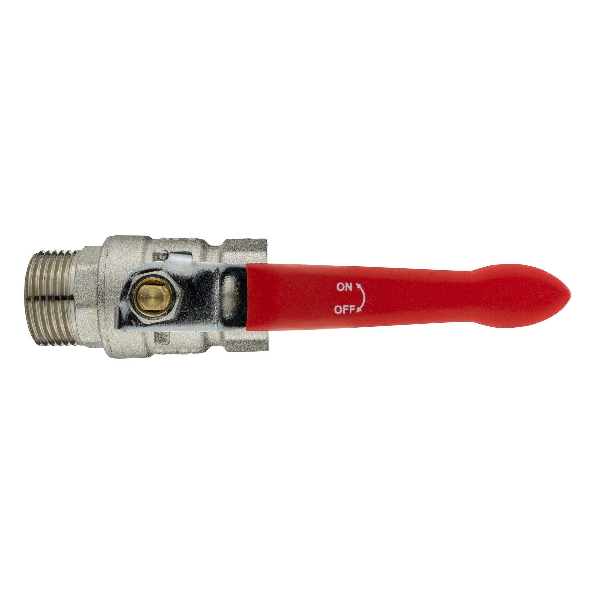 Brass Nickel-Plated Lever Valve 3/4" BSPM-F - Best4Trade-Retail Tech Hose & Fittings