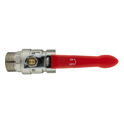Brass Nickel-Plated Lever Valve 3/4" BSPM-F - Best4Trade-Retail Tech Hose & Fittings