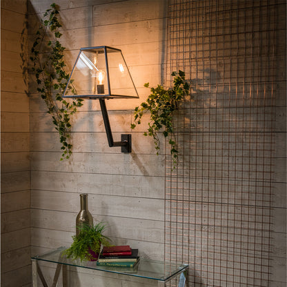 Contemporary wall light with angled bracket 0.78m (BRW1)