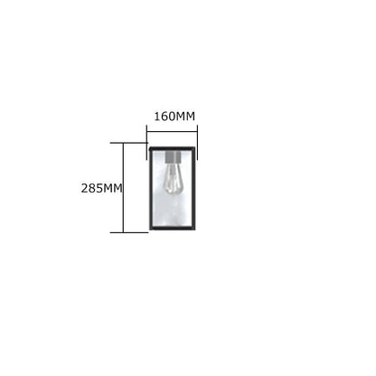 Contemporary flushed wall light 0.29m (BRW4)
