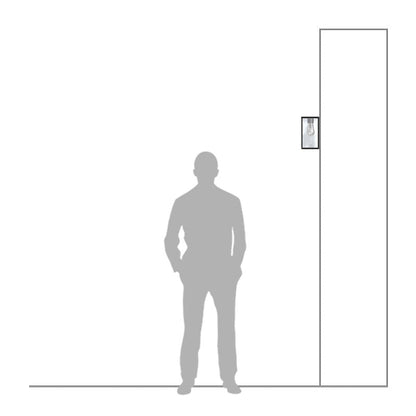 Contemporary flushed wall light 0.29m (BRW4)