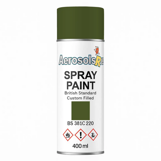 381C 220 Olive green 400ml Aerosol Available in any Finish