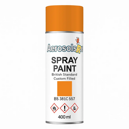 381C 557 Light orange 400ml Aerosol Available in any Finish
