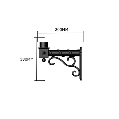 Traditional wall bracket - 42mm O.D. (BT002)