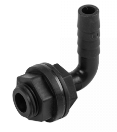 Tank Connector 90 Degree with Washer & Nut 1/2"BSPM - 1/2" Barb - Best4Trade-Retail Tech Hose & Fittings