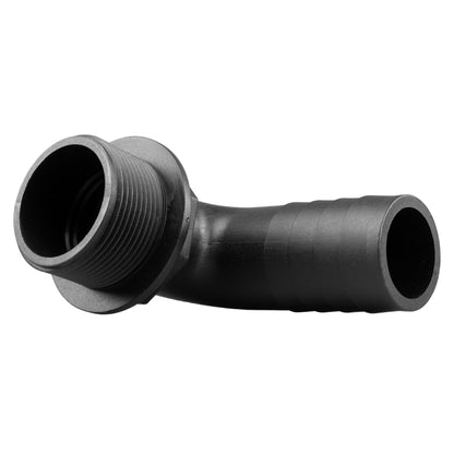 Tank Connector 90 Degree With Washer & Nut 1.5"BSPM - 1.5" Barb - Best4Trade-Retail Tech Hose & Fittings
