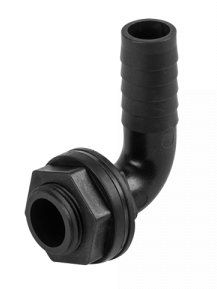 Tank Connector 90 Degree with Washer & Nut 3/4"BSPM - 3/4" Barb - Best4Trade-Retail Tech Hose & Fittings