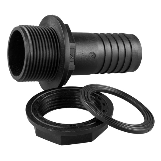 Tank Connector with Washer & Nut 1.25" BSPM - 1.25" Barb - Best4Trade-Retail Tech Hose & Fittings