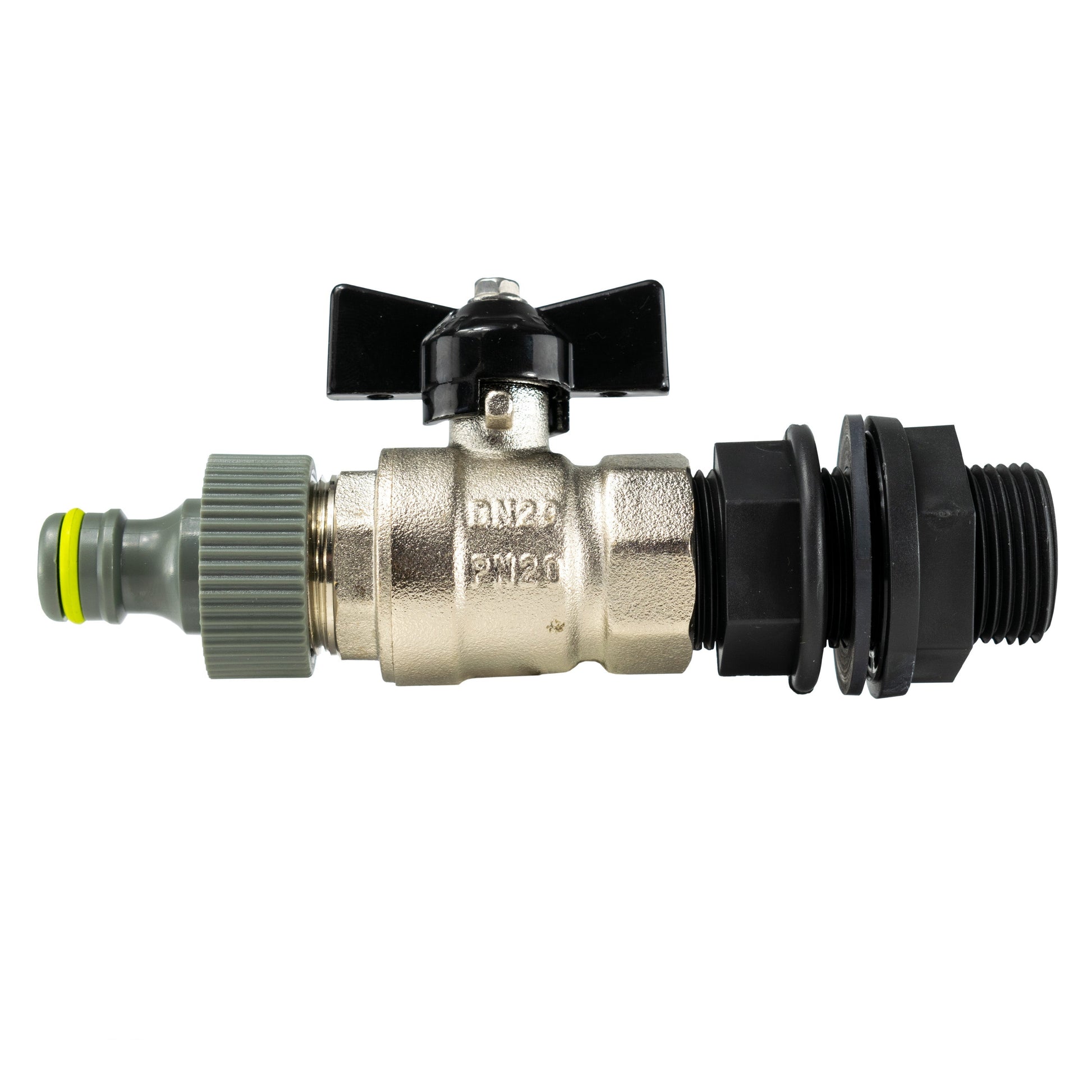 Water Butt Kit 1/2” BSP with Metal Bib Valve and Quick Connect Outlet - Best4Trade-Retail Garden watering
