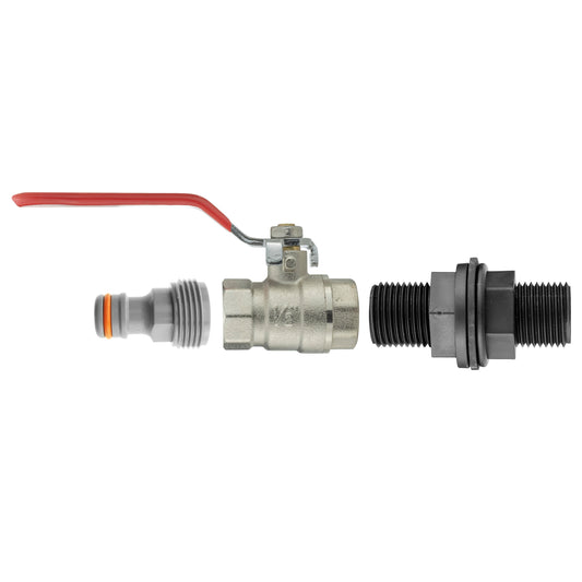 Water Butt Kit ½” with BSPF Lever Valve and Male Quick Connector - Best4Trade-Retail Garden watering