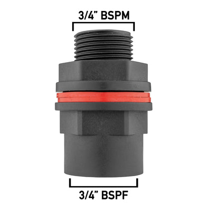 Water Butt Kit ¾” BSPM-F with Quick Connect Adaptor and Hose Connector (WL) - Best4Trade-Retail Garden watering