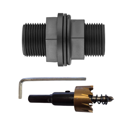 Tank Connector with Washer 3/4" BSPM and Drill Bit - Best4Trade-Retail Tech Hose & Fittings