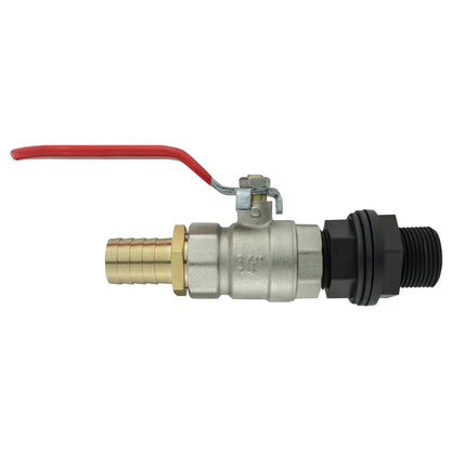 Water Butt Kit 3/4” BSP with Lever Valve and 25mm Brass Barb - Best4Trade-Retail Garden watering