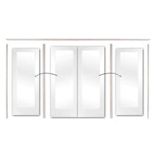 Load image into Gallery viewer, White Sliding Door Frame - 2pcs (includes hardware kit) 3500mm - XL Joinery
