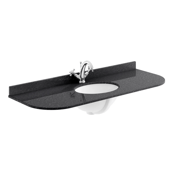 Single Bowl Basin - 1200mm Curved Surround - Bayswater Bathrooms