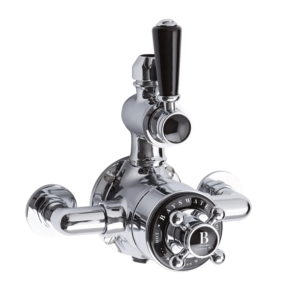 Exposed Valve with Black Indices - Bayswater Bathrooms