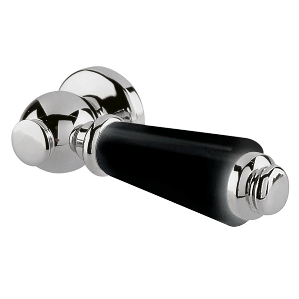 Black Ceramic Handle WC Lever - Bayswater