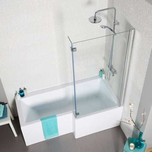 Blok L Bath Screen - 1500 x 800mm - Aqua Bathrooms