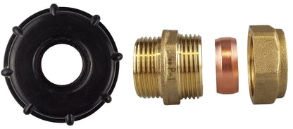 IBC 2” S60X6 Cap with Brass Compression Straight 1” BSP – 28mm - Best4Trade-Retail