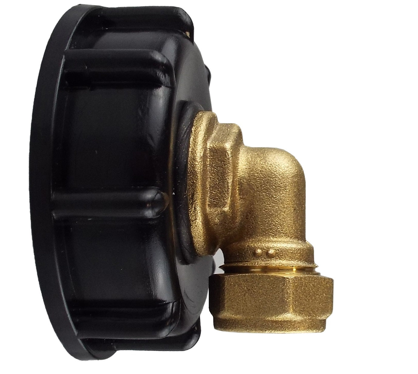 IBC 2” S60X6 Cap with Brass Compression Elbow ¾” BSP – 15mm - Best4Trade-Retail