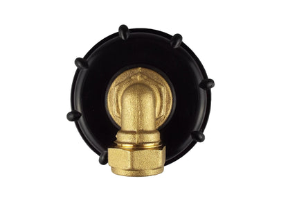 IBC 2” S60X6 Cap with Brass Compression Elbow ¾” BSP – 15mm - Best4Trade-Retail
