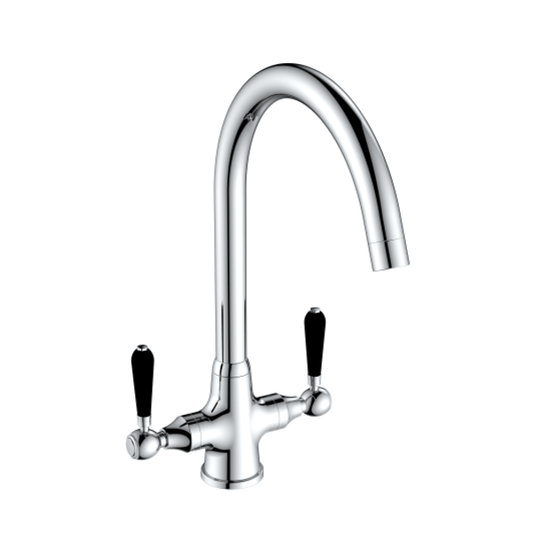 Brooklyn Chrome Dual Lever Mixer Kitchen Tap - Reginox Kitchen Tap
