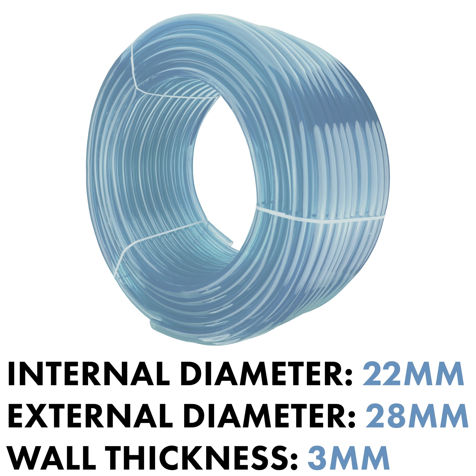 Clear PVC Pipe 22mm*28mm - Best4Trade-Retail Tech Hose & Fittings