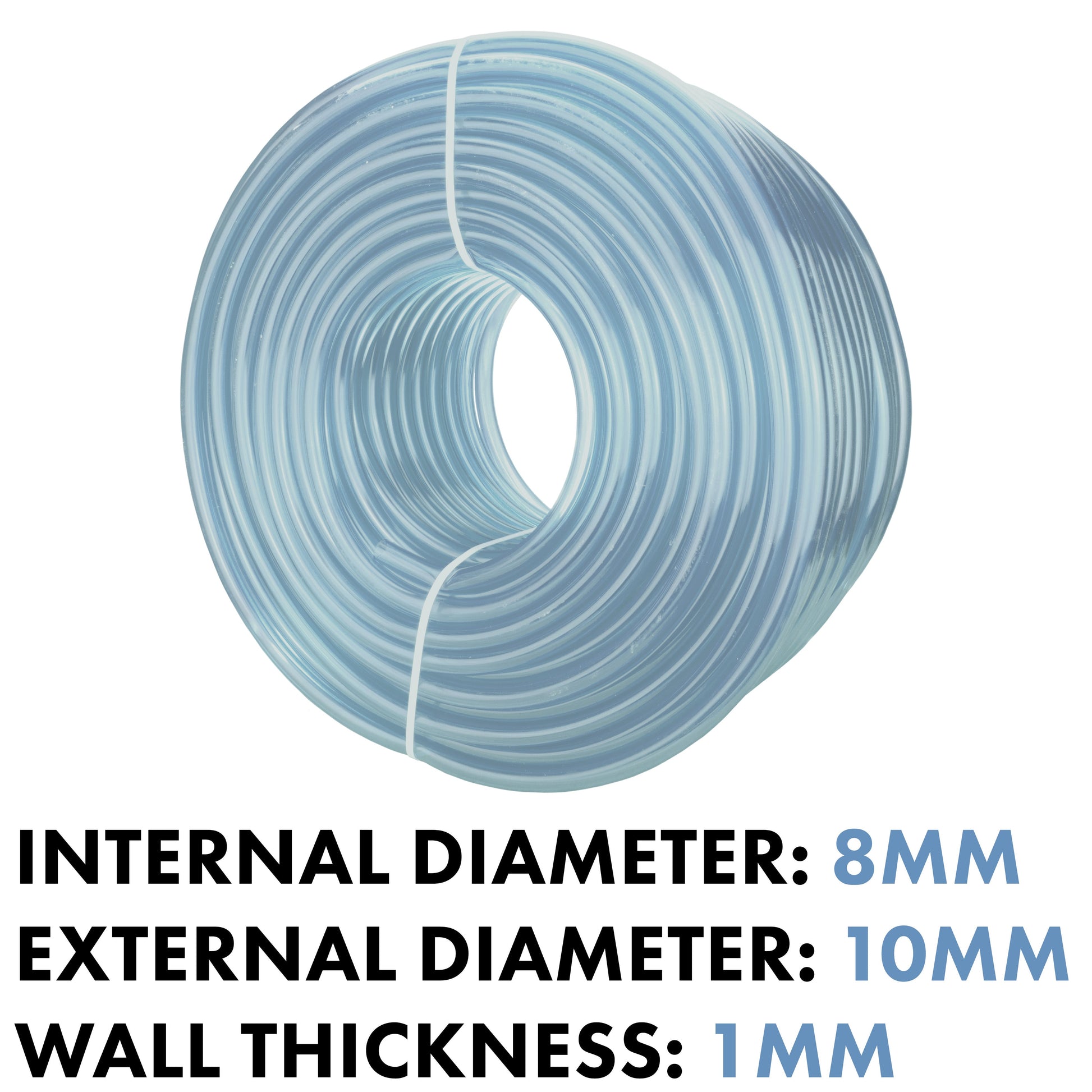 Clear PVC Pipe 8mm*10mm - Best4Trade-Retail Tech Hose & Fittings