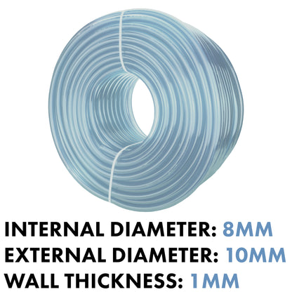 Clear PVC Pipe 8mm*10mm - Best4Trade-Retail Tech Hose & Fittings