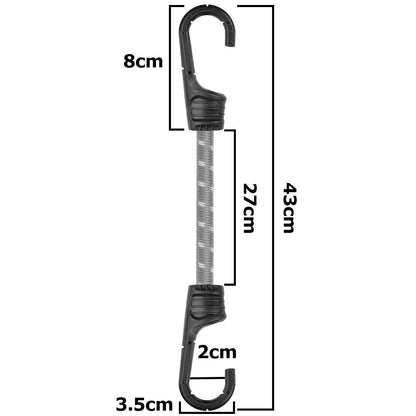 Bungee Cord Hook with PVC-coated Metal Hooks 40cm - Best4Trade-Retail OTHER